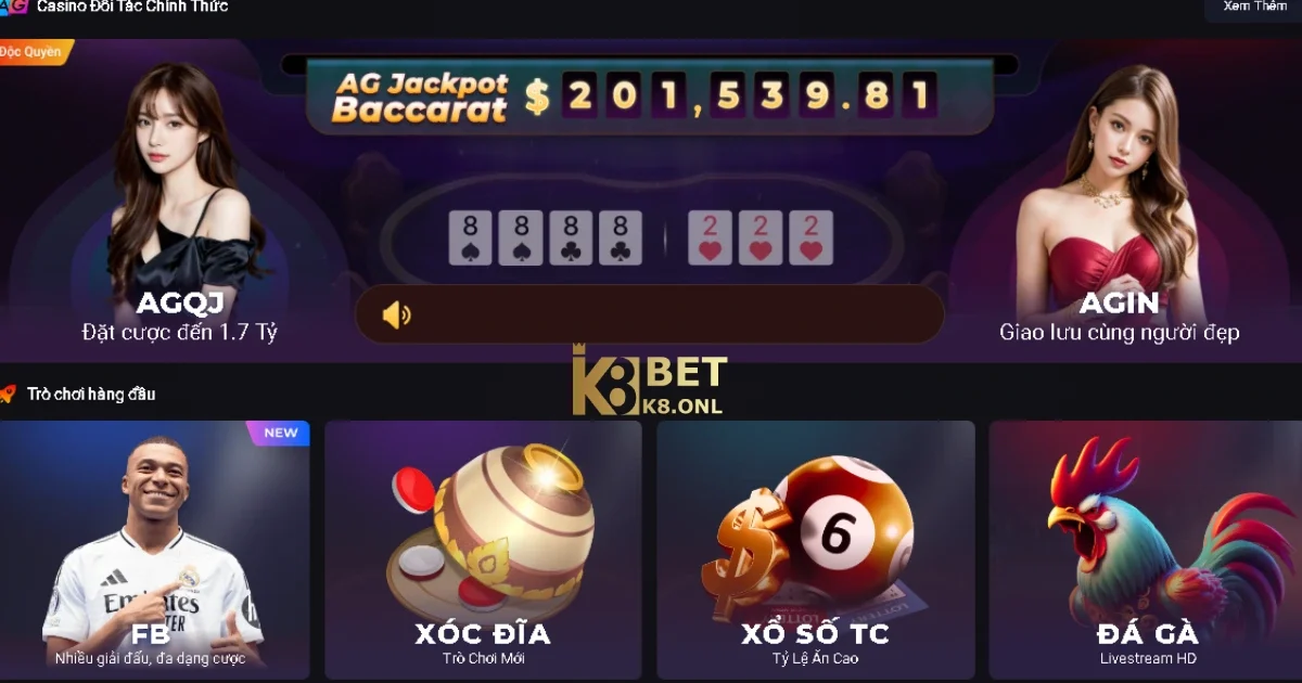 Casino Trực Tuyến K8